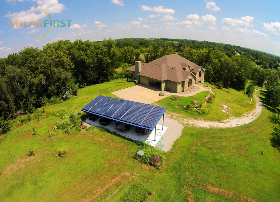 Aluminum Solar Ground Carport Mounting