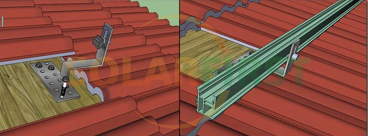 Solar First tile roof mounting system