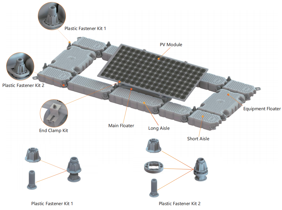 SolFirsTech FLOATING SOLAR MOUNT (TGW01)