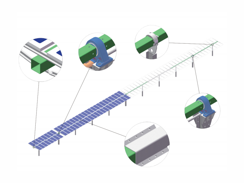 Horizon D+ Series Multi-Point Drive Single Axis Solar Tracking Systems01