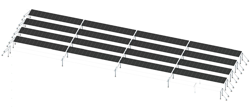 SolFirsTech Single Layer Flexible Mounting Structure 1