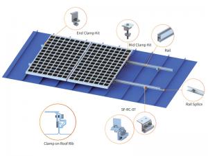 SolFirsTech 금속 루프 마운트 - 스탠딩 심 루프 클램프