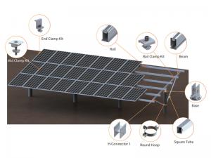 SolFirsTech PHC 파일 접지 마운트 - 알루미늄 합금