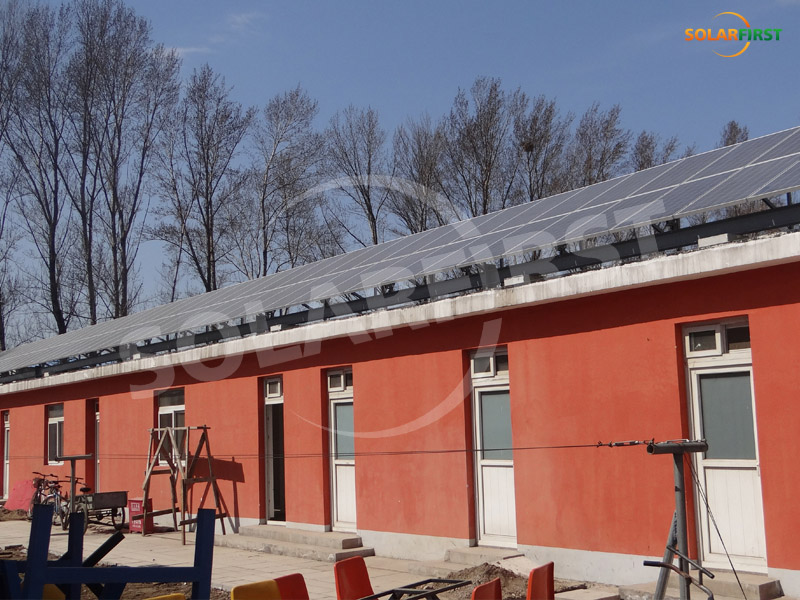 산둥 20KW 강철 지붕 지지 프로젝트