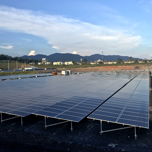 2017년 말레이시아 60.4MW 태양광 지상 설치 프로젝트