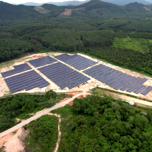 2018년 말레이시아에 위치한 15.9MW 지상 설치 프로젝트