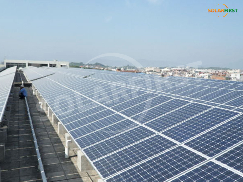산둥 60KW 지붕 알루미늄 지원 프로젝트